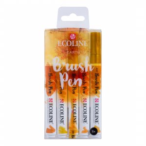 Ecoline Pinselstifte 5er-Pack - Erde Ecoline Pinselstifte 5er-Pack - Erde