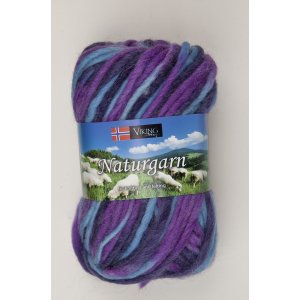 Wikingergarn Naturgarn 50g - Lila/Blau (670) Wikingergarn Naturgarn 50g - Lila/Blau (670)