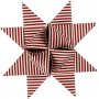 Sternstreifen - rot - wei - 18 cm - 40 Streifen