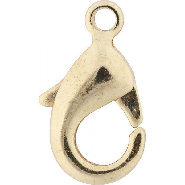 Karabiner - vergoldet - 5 Stk