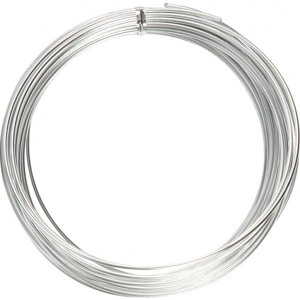 Aluminiumdraht - 2 mm - Silber - 10 m