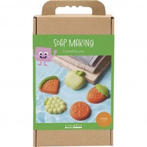 DIY-Seifen-Set: Fruchtseifen (gr�n & orange)