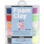 Foam Clay - gemischte Farben - Glitzer - 10 x 35 g