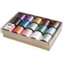 Geschenkkordel - gemischte Farben - glnzend - 15 x 50 m