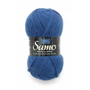 Samo-Garn - 50g - Klarblau (809) Samo-Garn - 50g - Klarblau (809)