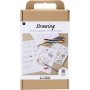DIY Kit Draw - Pastellfarben - Gemischte Figuren