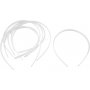 Diadem - 8 mm - wei - 20 Stk
