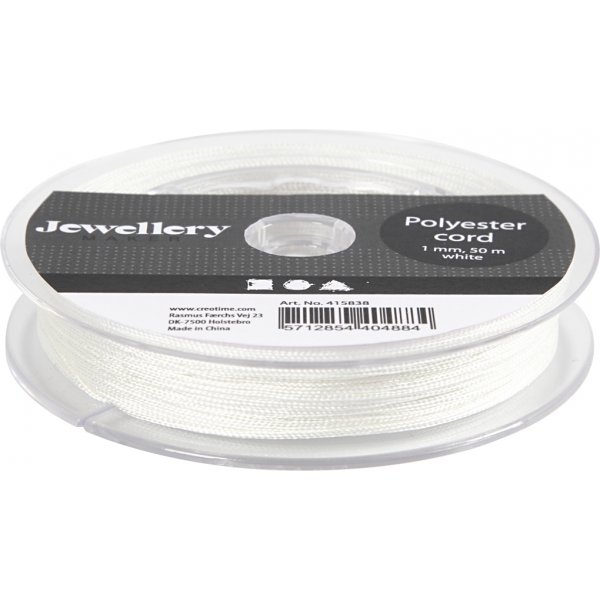 Polyesterschnur - wei - 50 m