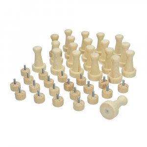 Holzgriff für 4 Filznadeln - 20er-Pack - 2 unmontierte Teile Holzgriff für 4 Filznadeln - 20er-Pack - 2 unmontierte Teile