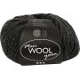 Wollgarn - dunkelgrau meliert - 100 g