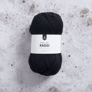 Mittlerer Raggi 100g - Schwarz Mittlerer Raggi 100g - Schwarz
