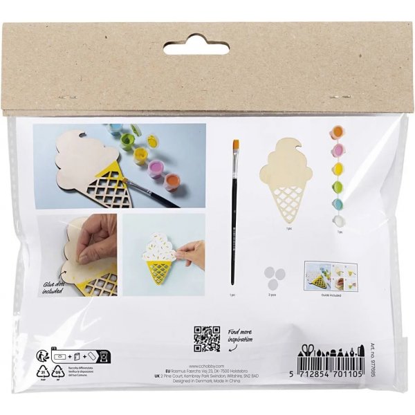 Mini-DIY-Kit Farbe, gemischte Farben, Glaskegel