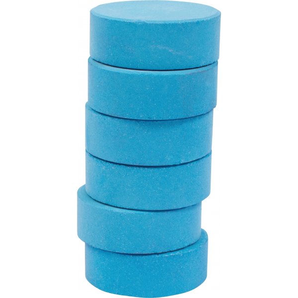 Farbpucks 44 mm - blau - 6 Stk