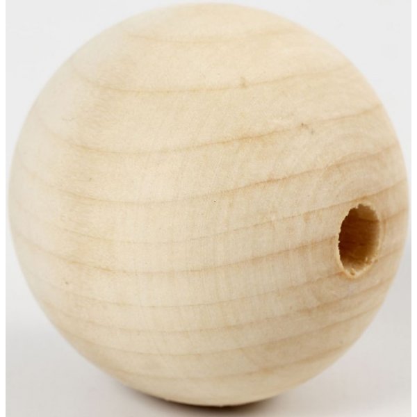 Holzperlen - 50 mm - 4 Stk