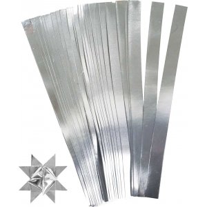 Sternstreifen - Silber - Ø6,5 cm - 100 Streifen Sternstreifen - Silber - Ø6,5 cm - 100 Streifen