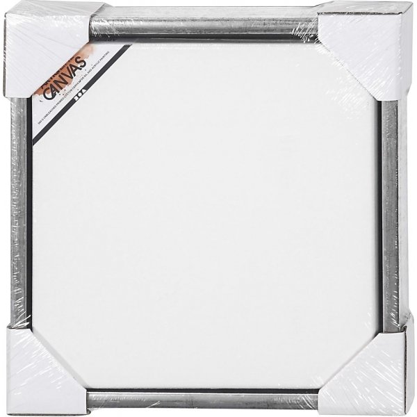 ArtistLine Leinwand mit Rahmen - Antiksilber/Wei - 34 x 34 cm