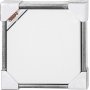 ArtistLine Leinwand mit Rahmen - Antiksilber/Wei - 34 x 34 cm