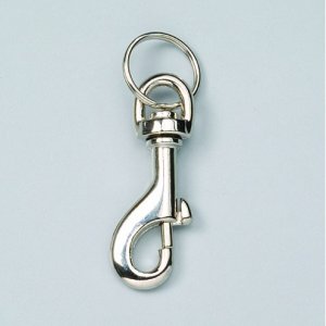 Karabiner 65 mm - vernickelt 2 Stk. mit Schlüsselring Karabiner 65 mm - vernickelt 2 Stk. mit Schlüsselring