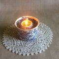 Kundenbild Flachdocht gewachst 3x12/8 cm - 10er-Pack. mit Halter