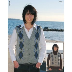 Strickanleitung - Muster gestrickter Pullunder und Weste Strickanleitung - Muster gestrickter Pullunder und Weste