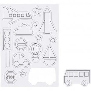 Magnetfiguren Transport 14,85 x 21 cm 1 Blatt