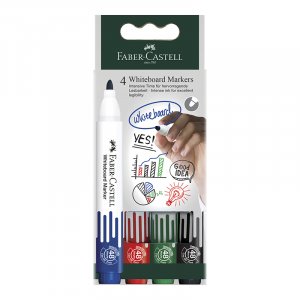 Whiteboard-Stiftset - Faber-Castell - W20 4 Stifte Whiteboard-Stiftset - Faber-Castell - W20 4 Stifte