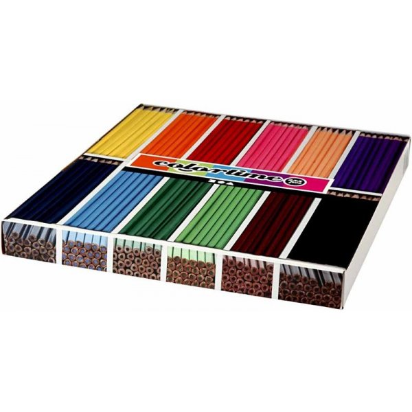 Colortime Buntstifte - gemischte Farben - 12 x 24 Stk