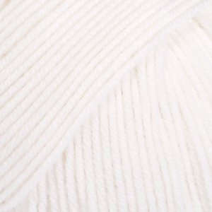 DROPS Baby Merino Uni Color Garn - 50 g - Weiß (01) DROPS Baby Merino Uni Color Garn - 50 g - Weiß (01)