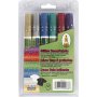 Deko Textilstifte - 3 mm - Glitzerfarben - 6 Stk