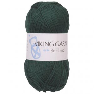Wikingergarn Bambino 50g - Dunkelgrün (433) Wikingergarn Bambino 50g - Dunkelgrün (433)