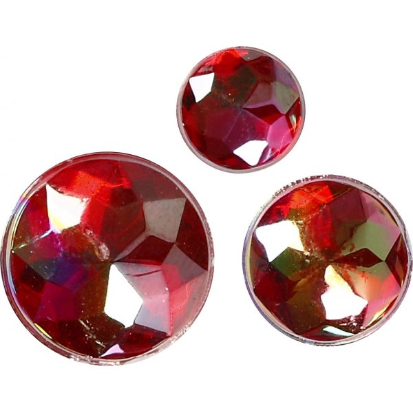 Halbperlen - rot - 40 Stk