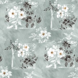 Blumenrahmen aus gewachstem PVC - Braun Blumenrahmen aus gewachstem PVC - Braun