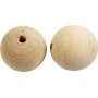 Holzperlen - 50 mm - 20 Stk