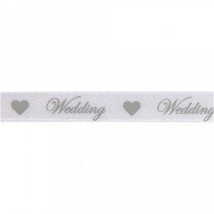 Satinband - Hochzeit - Weiß Satinband - Hochzeit - Weiß