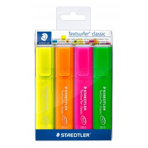 Textmarker Textsurfer Classic Rainbow - 4 Stifte Textmarker Textsurfer Classic Rainbow - 4 Stifte