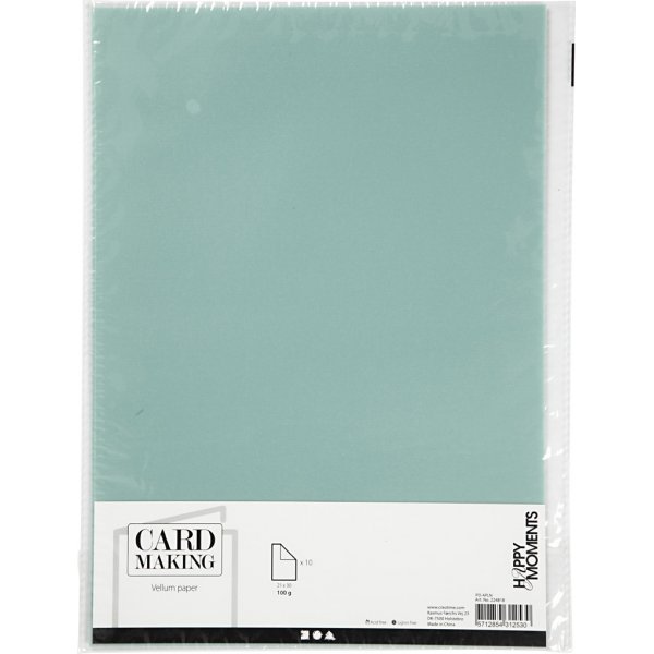 Pergamentpapier - Hellblau - A4 - 10 Blatt