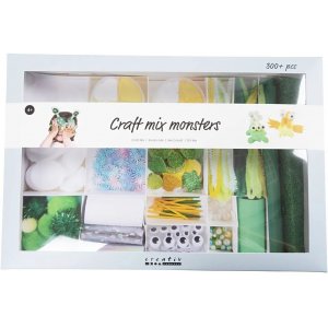 Kreativbox, gemischte Farben, Monster Kreativbox, gemischte Farben, Monster