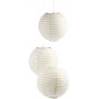 Papierlampe - wei - Rund - 35 cm