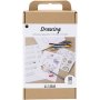 DIY Kit Draw - Pastellfarben - Gemischte Figuren