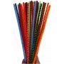Pfeifenreiniger - 6 mm - gemischte Farben - gestreift - 30 Stk