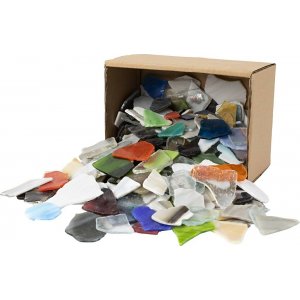 Glasmosaik - gemischte Farben - Inhalt kann variieren - 15-60 mm - 2 kg Glasmosaik - gemischte Farben - Inhalt kann variieren - 15-60 mm - 2 kg