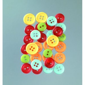 Knöpfe 10 - 15 mm - mehrere Farben hell 40 g Zitrus Knöpfe 10 - 15 mm - mehrere Farben hell 40 g Zitrus