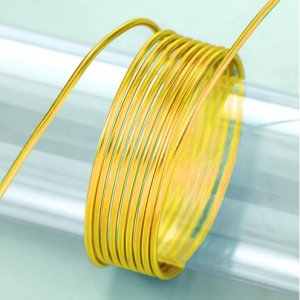 Aluminiumdraht ø 2 mm - Gold 5 m / ~ 42 g Aluminiumdraht ø 2 mm - Gold 5 m / ~ 42 g