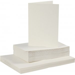 Karten und Umschläge - gebrochenes Weiß 11,5 x 16,5 cm - 50 Sets Karten und Umschläge - gebrochenes Weiß 11,5 x 16,5 cm - 50 Sets