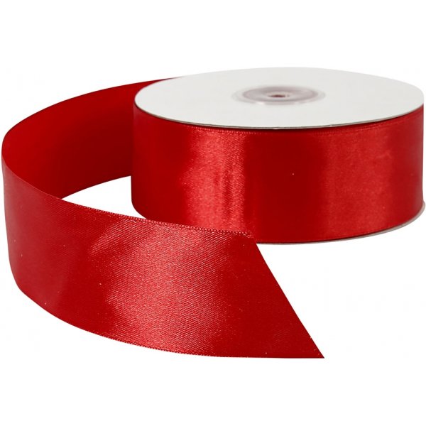 Satinband - Rot - B38 mm - 50 m Satinband - Rot - B38 mm - 50 m