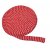 Schlauchgestrick 3 cm rot/grau