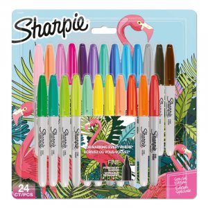 Faserstift-Set Sharpie Flamingo - 24er-Pack - Farben unsortiert Faserstift-Set Sharpie Flamingo - 24er-Pack - Farben unsortiert
