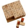 Stempel - Buchstaben und Zahlen - 13 x 13 mm - 42 Stk