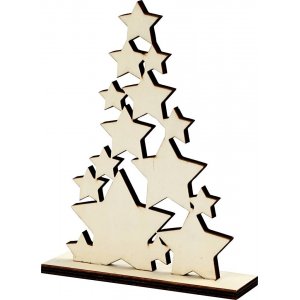 Weihnachtsbaum aus Sternen - 14,7 x 19,6 cm Weihnachtsbaum aus Sternen - 14,7 x 19,6 cm