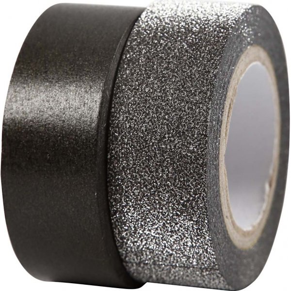 Vivi Gade Washi Tape - Schwarz/Glitzer